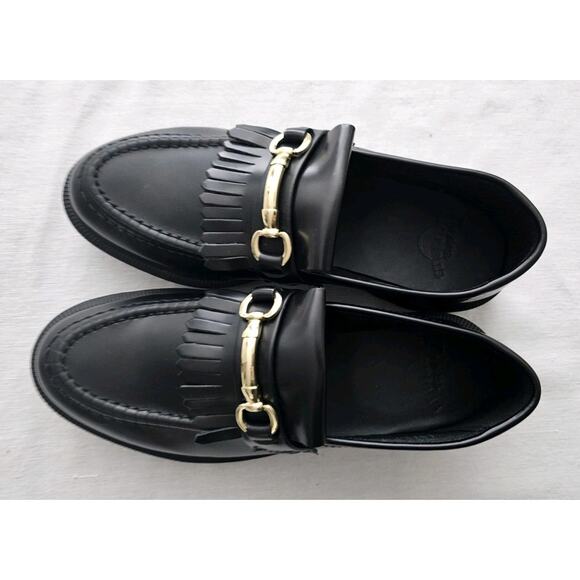 Doc Dr. Martens Adrian Snaffle Loafers Black Leather Size Women’s 9 Men’s 8 - Picture 4 of 10